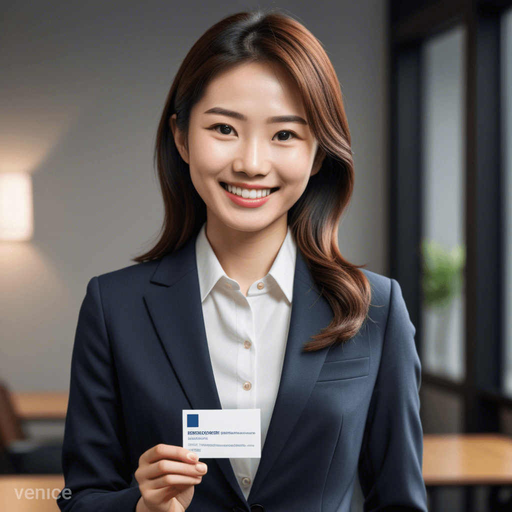 smiling-girl-business-card
